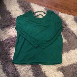 lightweight green sweater